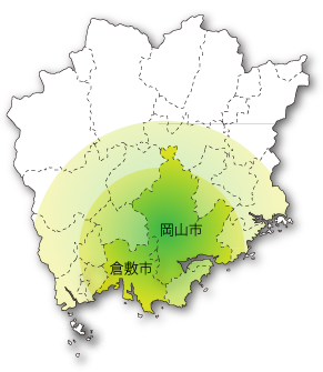 岡山市周辺地図